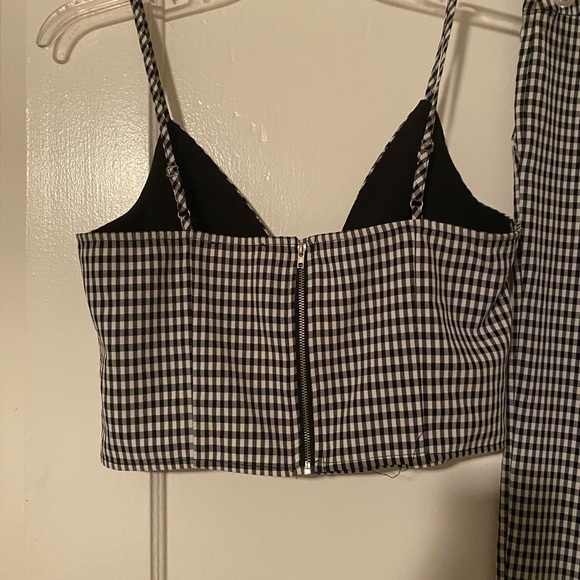 Gingham top and pants matching set - Picture 6 of 7